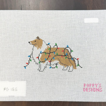 Poppy’s Designs - Collie - Christmas Lights