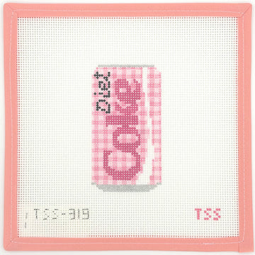 The Sassy Stitcher - Pink Gingham Diet Coke
