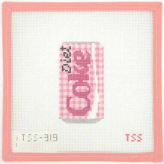 The Sassy Stitcher - Pink Gingham Diet Coke