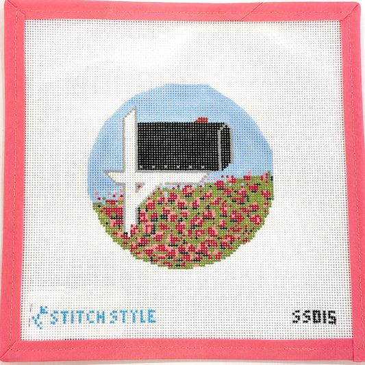 Stitch Style Needlepoint - Mailbox Round