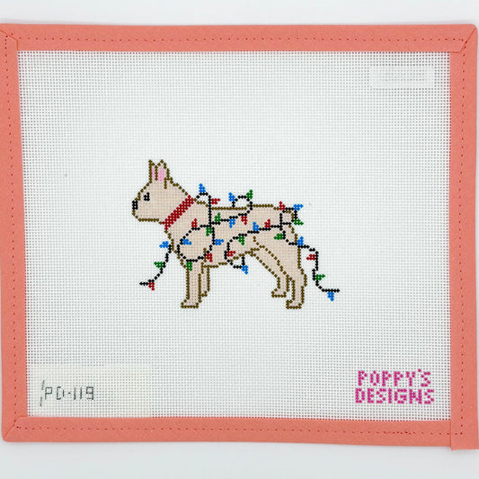 Poppy’s Designs - Christmas Lights Frenchie