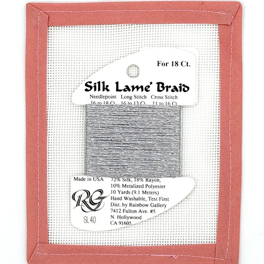 Silk Lame Braid SL40 Dove Gray