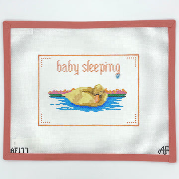 Anne Fisher Needlepoint - Baby Duck Sleeping