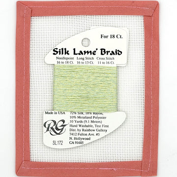 Silk Lame Braid SL172 Lime Cream