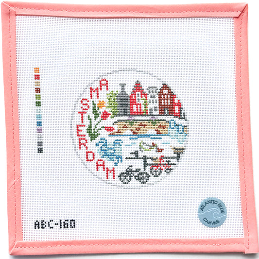 Atlantic Blue Canvas - Amsterdam Travel Round