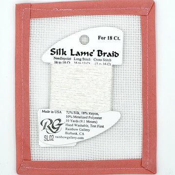 Silk Lame Braid SL02 White