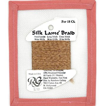 Silk Lame Braid SL101 Honey Bronze