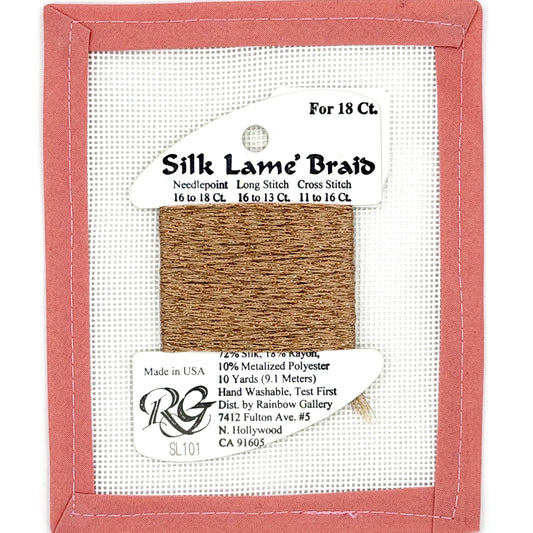 Silk Lame Braid SL101 Honey Bronze
