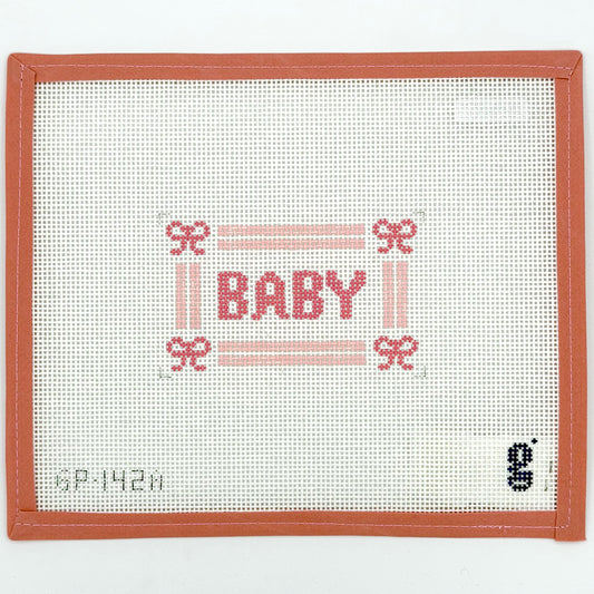 Goodpoint Needlepoint - Baby Sign (Pink)
