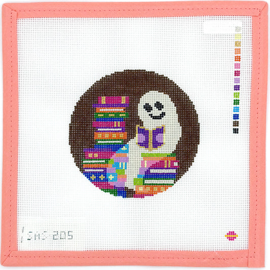 Saturnalia Stitching - Reading Ghostie