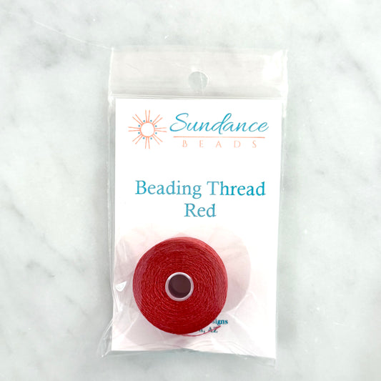 Sundance Beads - Beading Thread, Red
