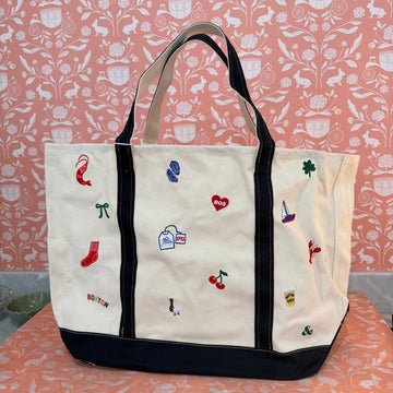 Alice Alice & Wonder - Embroidered Boston Tote
