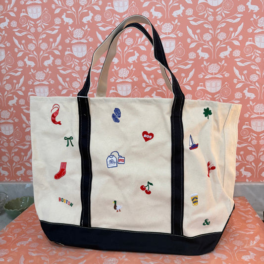 Alice Alice & Wonder - Embroidered Boston Tote