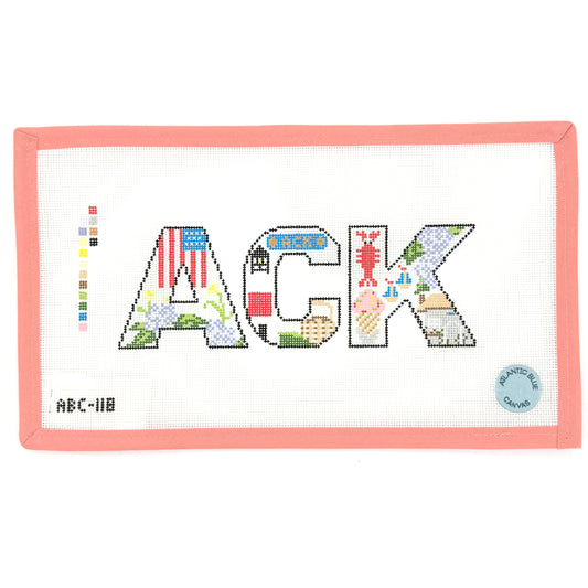 Atlantic Blue Canvas - Nantucket ACK