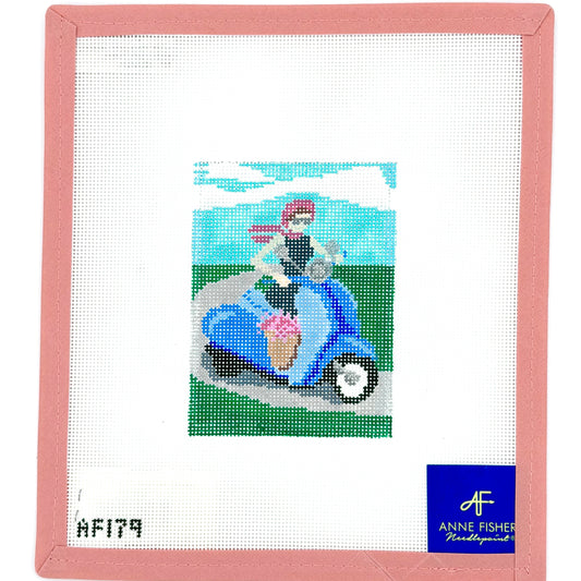 Anne Fisher Needlepoint - Signora Scooter Passport Insert