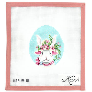 Kelly Clark Needlepoint - Ms. Peony Bunny Egg