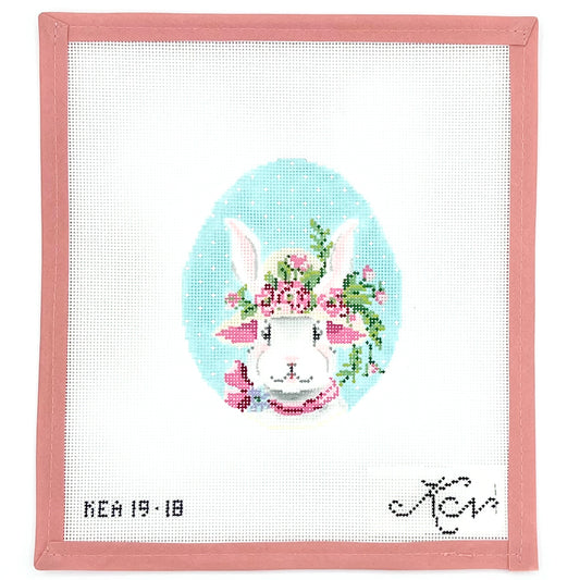 Kelly Clark Needlepoint - Ms. Peony Bunny Egg