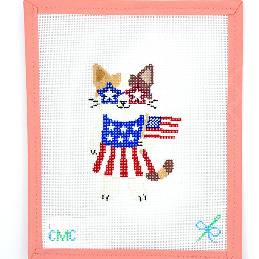 CMC Stitches - Penny the Patriotic Kitty