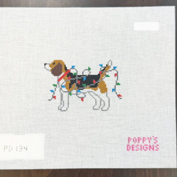 Poppy’s Designs - Beagle - Christmas Lights