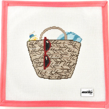 Arden Gray Co. - Straw Beach Bag