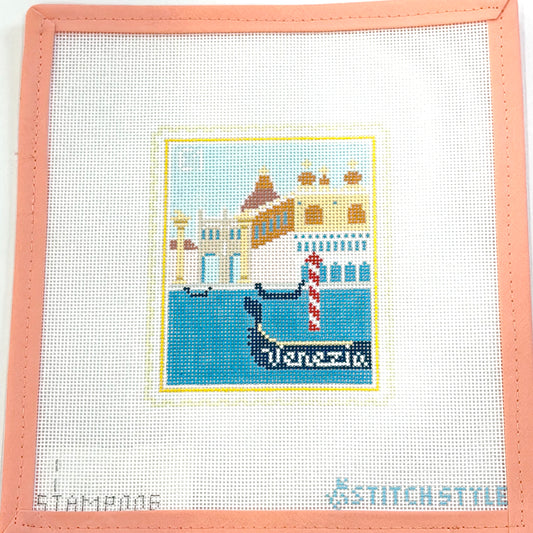 Stitch Style Needlepoint - Venetian Gondola Stamp