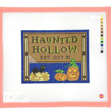 Saturnalia Stitching - Haunted Hollow Sign