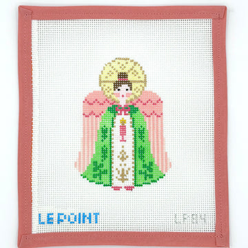 Le Point Studio - Green & Coral Angel