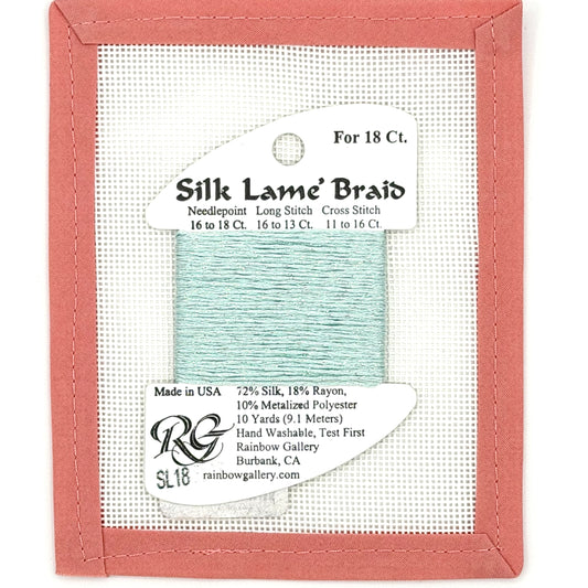 Silk Lame Braid SL18 Surf Blue