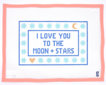 Goodpoint Needlepoint - I Love You to the Moon + Stars