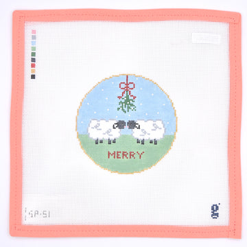 Goodpoint Needlepoint - Mistletoe Sheep