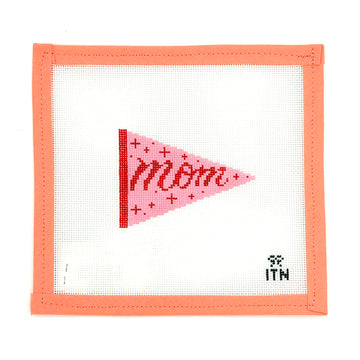 Ivy Thread Needlepoint - Mom Pennant