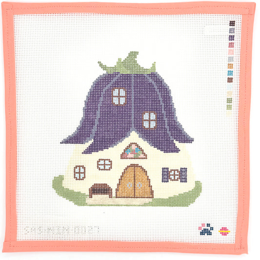 Nine Lives Needlepoint - Eggplant House