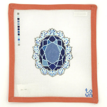 Town Stitch Needlepoint - Blue Sapphire Royal Heirloom