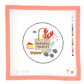 The City Stitcher via Saturnalia Stitching - Fishermans Market Round