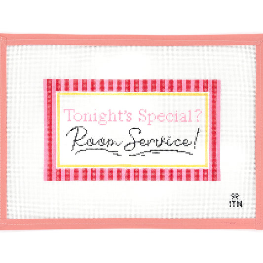 Ivy Thread Needlepoint - Tonight's Special? Room Service!