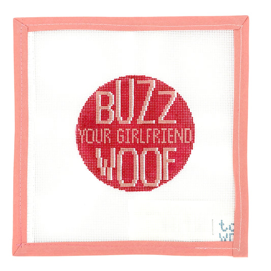 Town Stitch Needlepoint - Buzz, your girlfriend, Woof