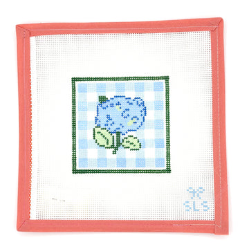 SLS Needlepoint - Hydrangea Coaster