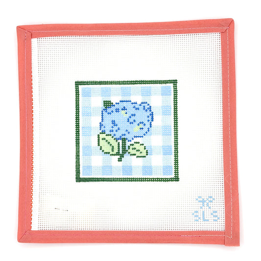 SLS Needlepoint - Hydrangea Coaster