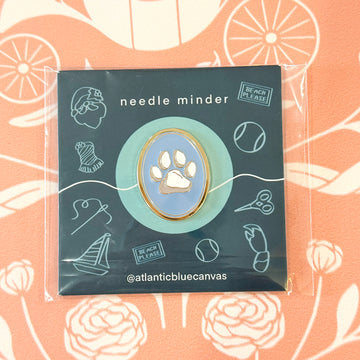 Atlantic Blue Canvas - Paw Print Needleminder