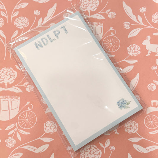 With Love by Bug - Blue Hydrangea NDLPT Notepad