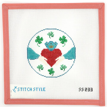 Stitch Style Needlepoint - Claddagh and Clover