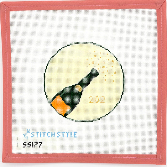 Stitch Style Needlepoint - Celebration Champagne
