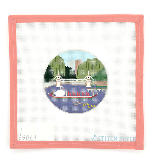 Stitch Style Needlepoint - Boston Public Garden