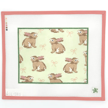 Dogwood Needlepoint - Bunnies and Bows