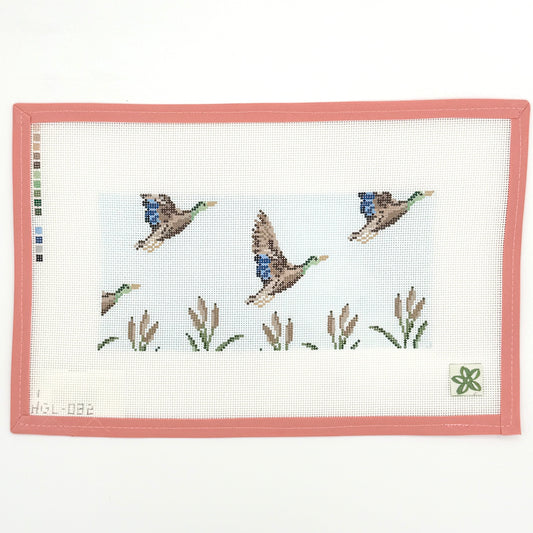 Dogwood Needlepoint - Mallards in Flight