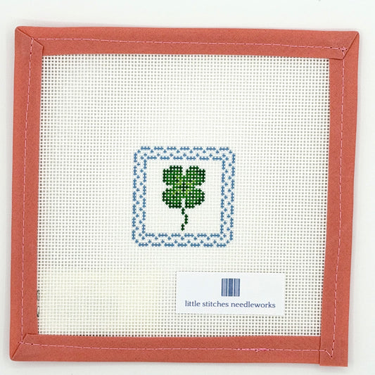 Little Stitches Needleworks - Lucky Four Leaf Clover Patch