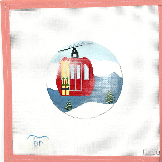 Blue Ridge Stitchery - Gondola w/ Skis