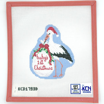 SCT Designs - Baby's First Christmas Stock in Blue