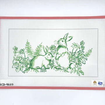 Taylor Beach Designs - Green Bunny Bolster