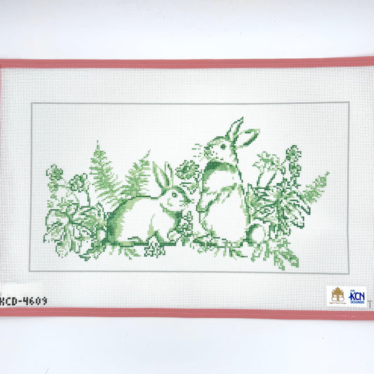 Taylor Beach Designs - Green Bunny Bolster